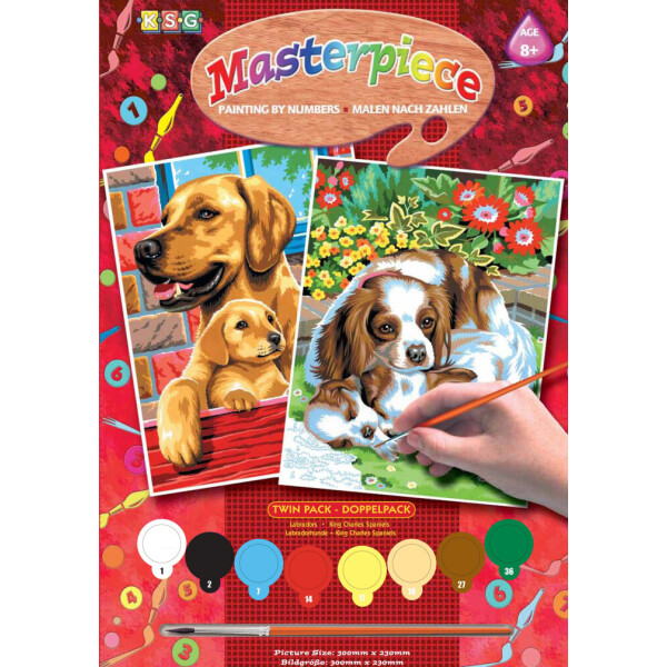 

Набор для творчества Sequin Art PAINTING BY NUMBERS JUNIOR-PAIRS Dogs (SA0214)