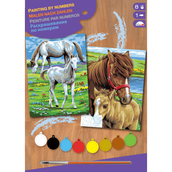 

Набор для творчества Sequin Art PAINTING BY NUMBERS JUNIOR-PAIRS Horses (SA0215)