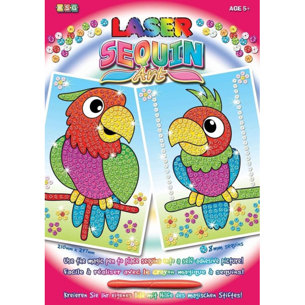 

Набор для творчества Sequin Art LASER Parrots (SA1319)