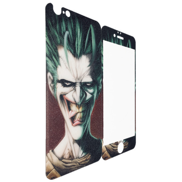 

Защитное стекло DK-Case для Apple iPhone 5/5S Joker luminescent back/face (dark green)