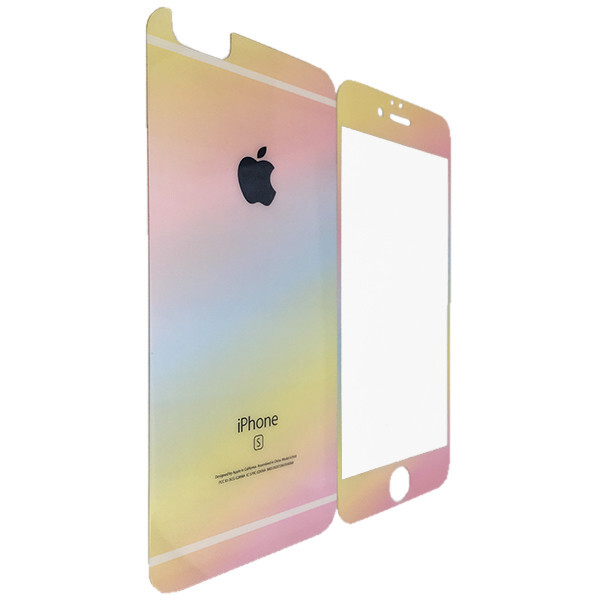 Акция на Защитное стекло DK-Case для Apple iPhone 5/5S pearl back/face (multicolored) от Allo UA