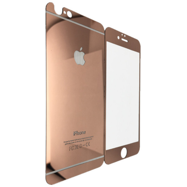 

Защитное стекло for Apple iPhone 4/4S зеркало back/face rose gold