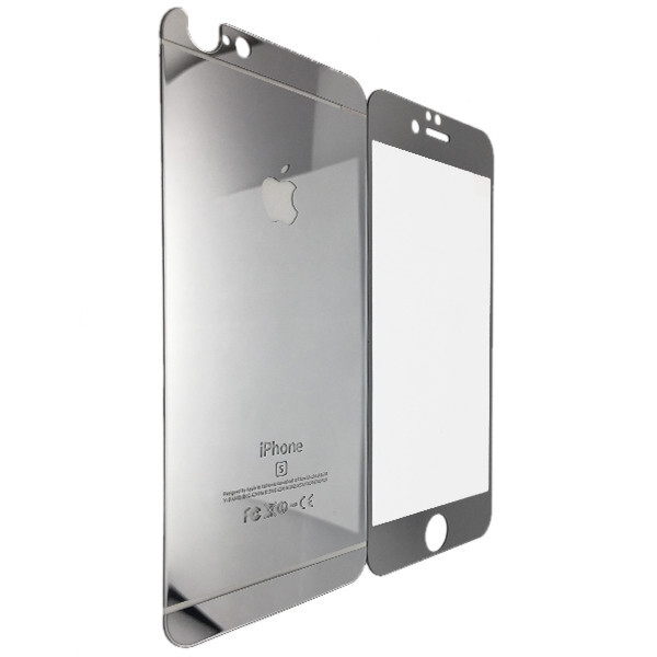 

Защитное стекло for Apple iPhone 4/4S зеркало back/face silver