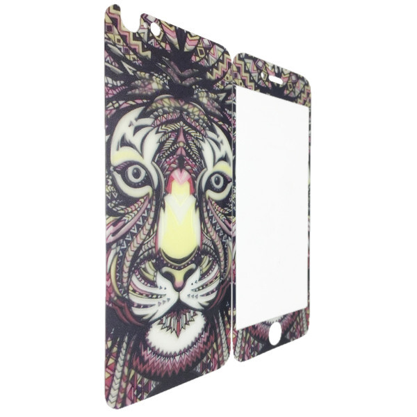 

Защитное стекло for Apple iPhone 6/6S LUXO Animal back/face тигр