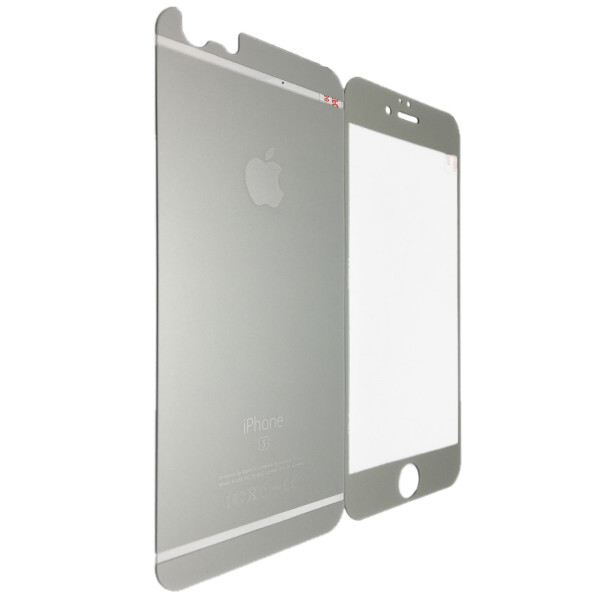 

Защитное стекло for Apple iPhone 6/6S matt back/face silver