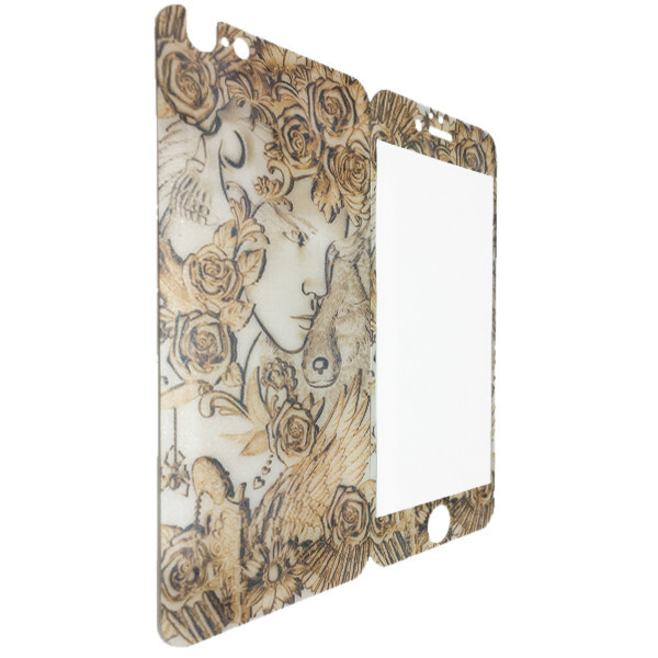 

Защитное стекло for Apple iPhone 6/6S Двуликие back/face gold
