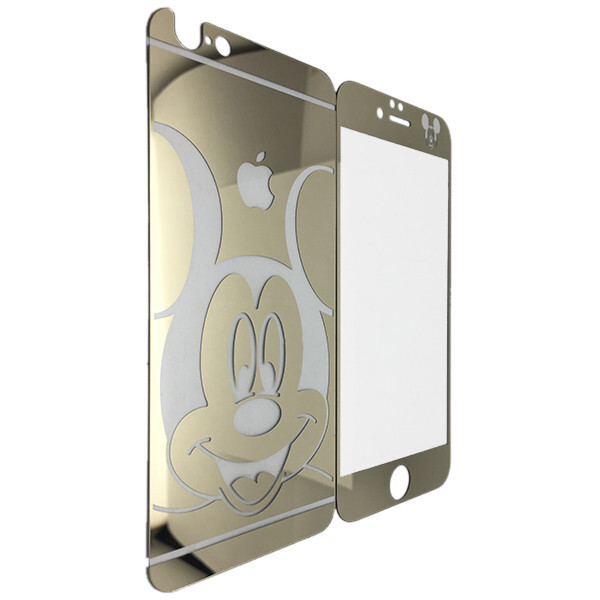 

Защитное стекло for Apple iPhone 6/6S Микки black/face gold