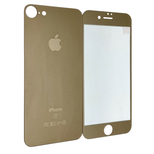 

Защитное стекло for Apple iPhone 7 matt back/face gold