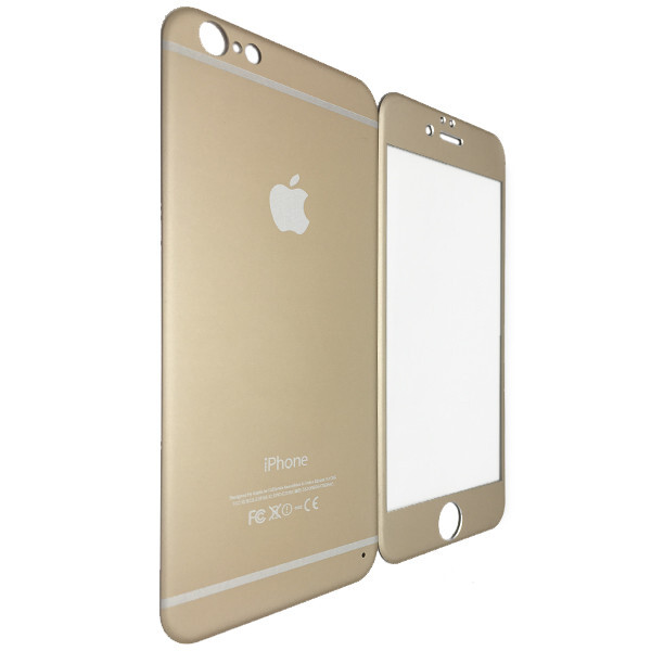 

Защитное стекло Titanium for Apple iPhone 6/6S face/back gold
