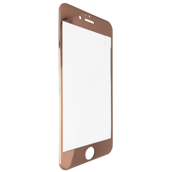 

Защитное стекло на весь экран зеркало с пластик борт for Apple iPhone 6/6S (rose gold)