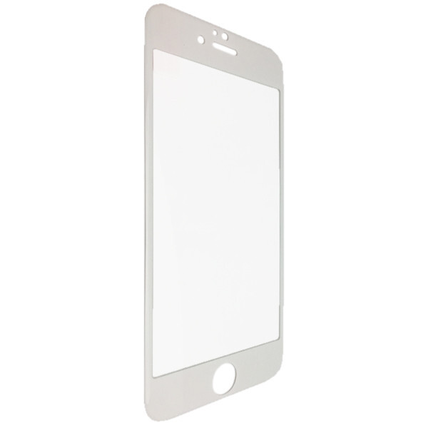 

Защитное стекло на весь экран с пластик борт for Apple iPhone 6/6S (white)