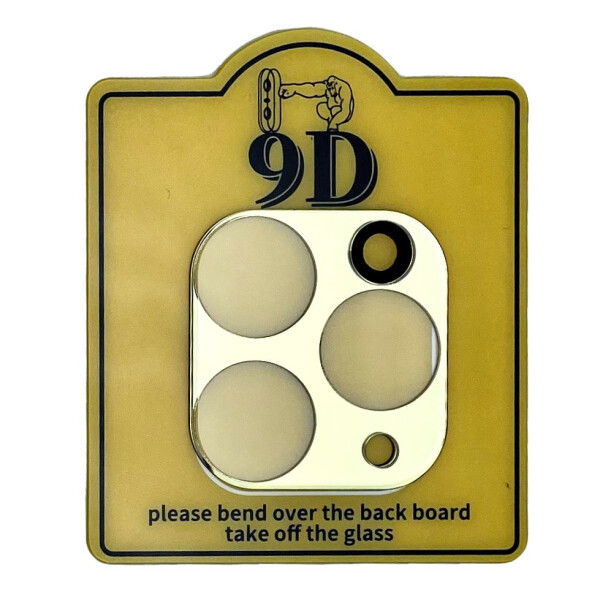 

Защитное стекло на камеру 9D Glass для Apple iPhone 11 Pro / 11 Pro Max (gold)