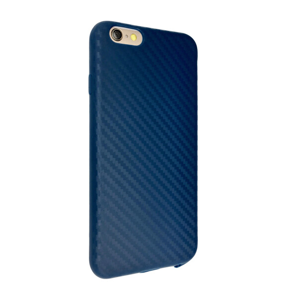 

Накладка силикон Carbon с заглушками для Apple iPhone 6 / 6S (blue)