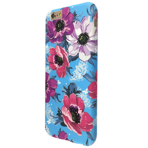

Накладка силикон Flowers luminiscent для Apple iPhone 6 / 6S (blue)