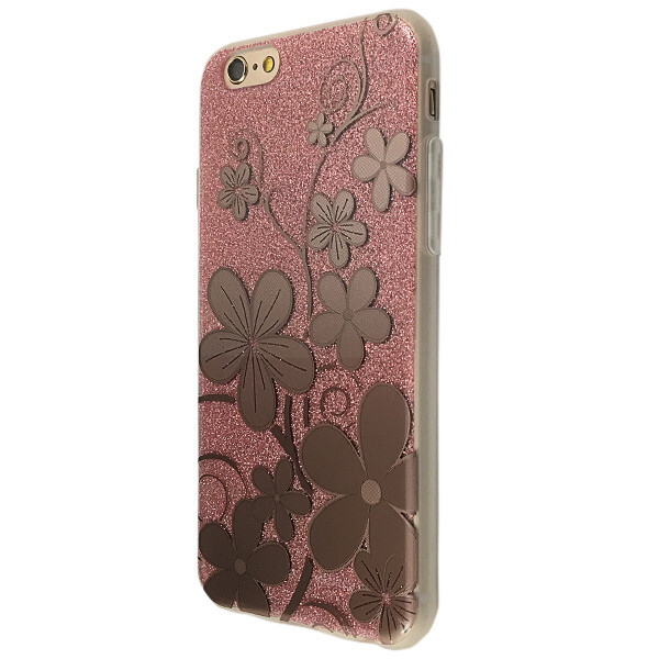 

Накладка силикон Magic Flowers для Apple iPhone 6 / 6S (rose gold)
