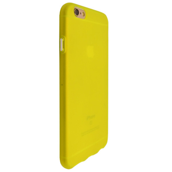 

Накладка силикон matt с хром кнопками для Apple iPhone 6 / 6S (yellow)