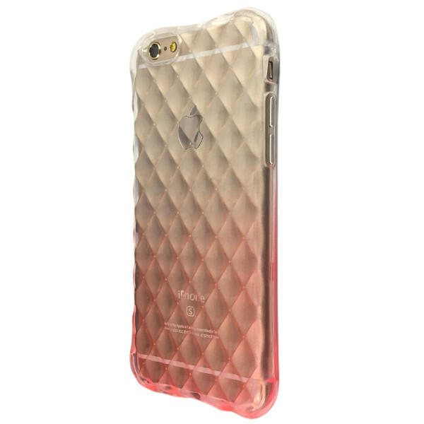 

Накладка силикон градиент Диван Жизель для Apple iPhone 6 / 6S (pink/clear)