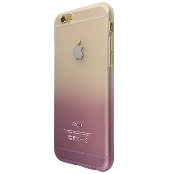 

Накладка силикон градиент хром лого для Apple iPhone 6 / 6S (violet/white)