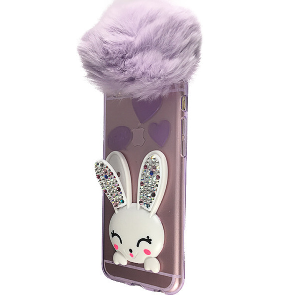 

Накладка силикон Заячья Лапка для Apple iPhone 6 / 6S (violet)