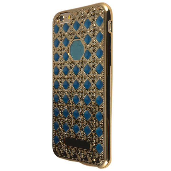 

Накладка силикон Кардинал с окошком под лого для Apple iPhone 6 / 6S (blue)