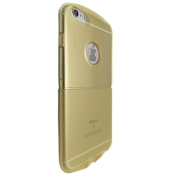 

Накладка силикон Круглый с окошком под лого для Apple iPhone 6 / 6S (gold)