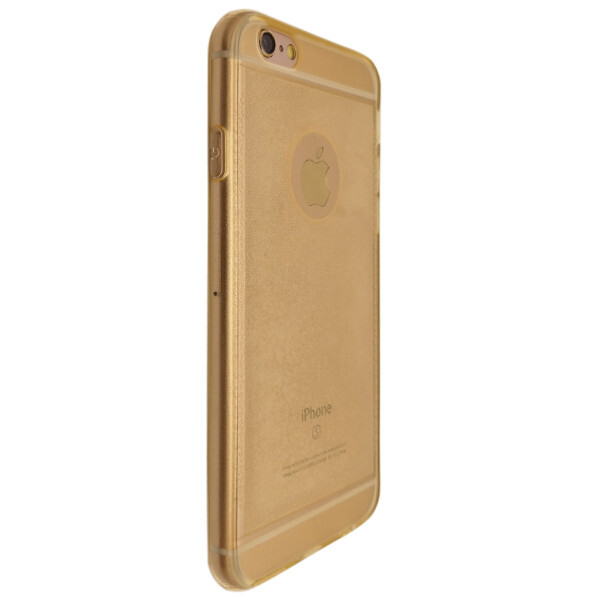 

Накладка силикон Потёртый с отверстием под камеру для Apple iPhone 6 / 6S (gold)
