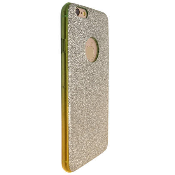 

Накладка силикон райский дождик для Apple iPhone 6 / 6S (green/yellow)