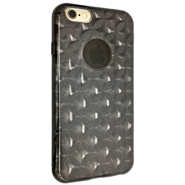 

Накладка силикон райский дождик пластик вставка Stars для Apple iPhone 6 / 6S (dark)
