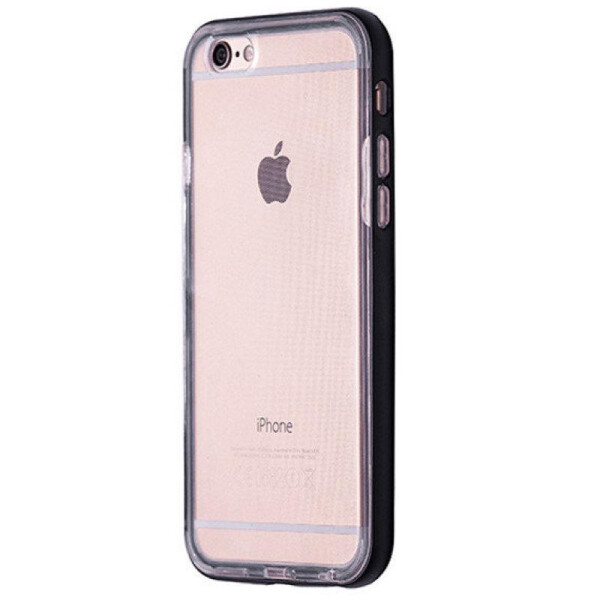 

Накладка силикон с бампер металл Pareo для Apple iPhone 6 / 6S (black)