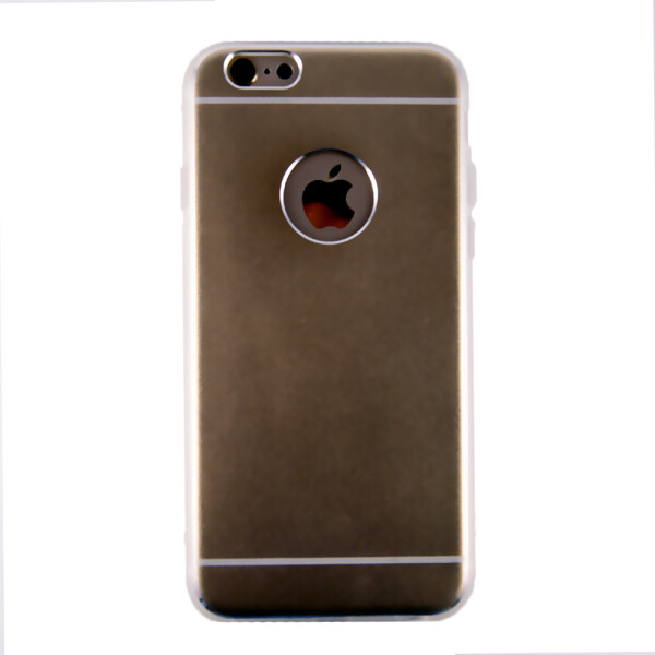 

Накладка силикон с металлом Silver Edge для Apple iPhone 6 / 6S (gold)