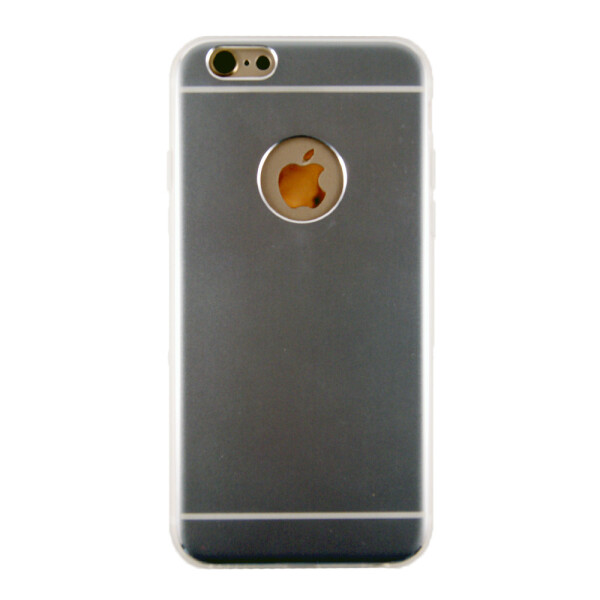 

Накладка силикон с металлом Silver Edge для Apple iPhone 6 / 6S (space grey)