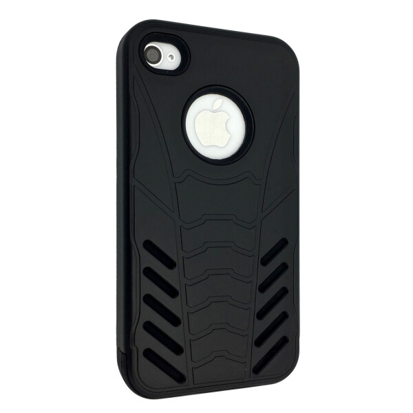 

Накладка силикон с пластик бортом Caseology Batman для Apple iPhone 4/4S (black)