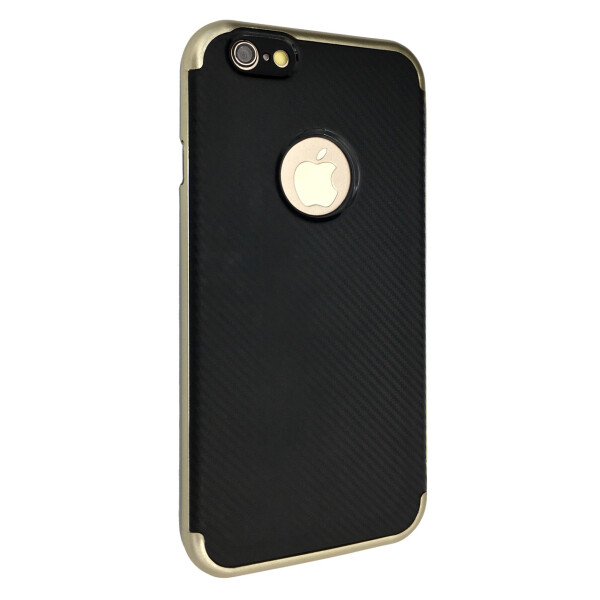

Накладка силикон с пластик бортом iPaky для Apple iPhone 6 / 6S (gold)