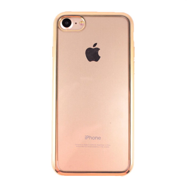 

Накладка силикон с хром бортом для Apple iPhone 7 / 8 (gold)