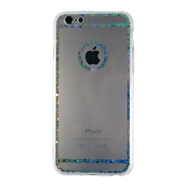 

Накладка силикон Стринги с блёстками для Apple iPhone 6 / 6S (gold/clear)