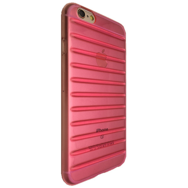 

Накладка силикон толстые рёбра для Apple iPhone 6 / 6S (pink)