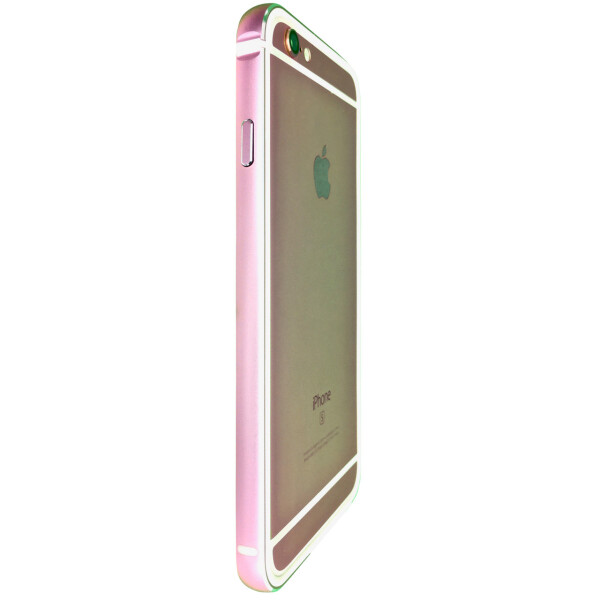 

Чехол-бампер DK металл с силиконом для Apple iPhone 6 / 6S Plus (rose gold)