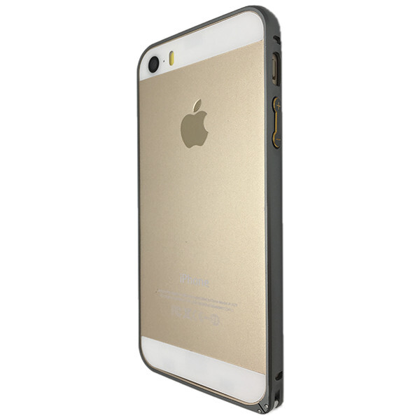 

Чехол-бампер DK-Case металл matt gold edge для Apple iPhone 5 / 5S (space grey)
