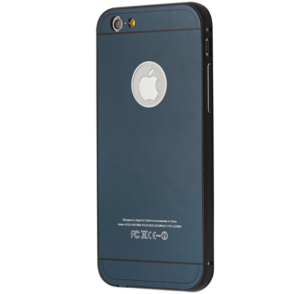 

Чехол-бампер металл + пластик накладка для Apple iPhone 6 / 6s (black)