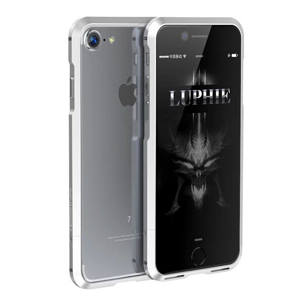 

Чехол-бампер металл Luphie original для Apple iPhone 6 / 6S (silver)