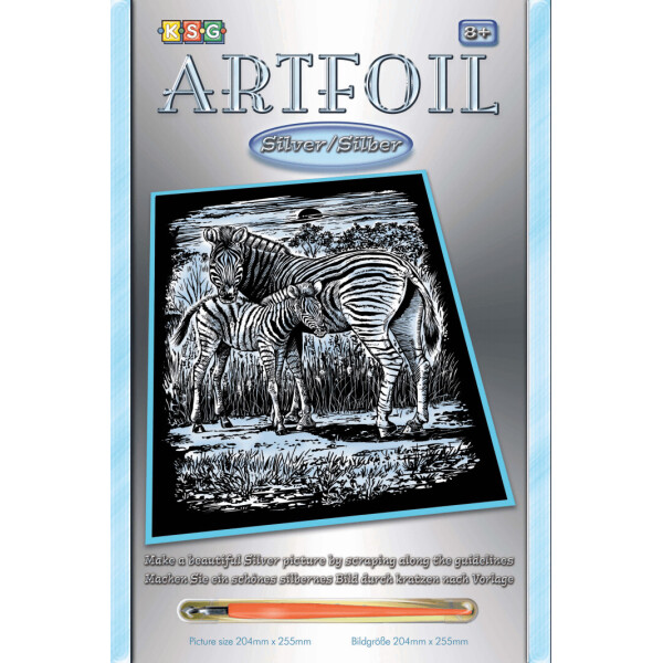 

Набор для творчества Sequin Art ARTFOIL SILVER Zebra and Foal (SA1018)
