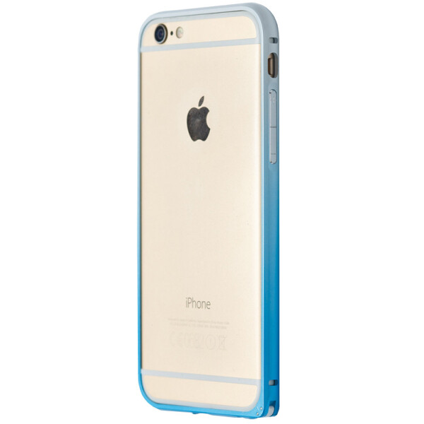 

Чехол-бампер металл лак градиент для Apple iPhone 6 / 6s (blue/white)