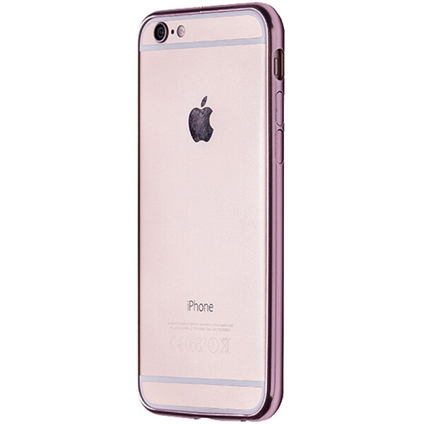

Чехол-бампер металл хром hook up для Apple iPhone 6 / 6S (rose gold)