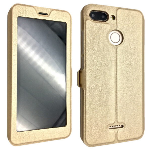 

Чехол-книжка DK-Case кожа на пластике Flip Cover Magnetic для Xiaomi Redmi 6 (gold)