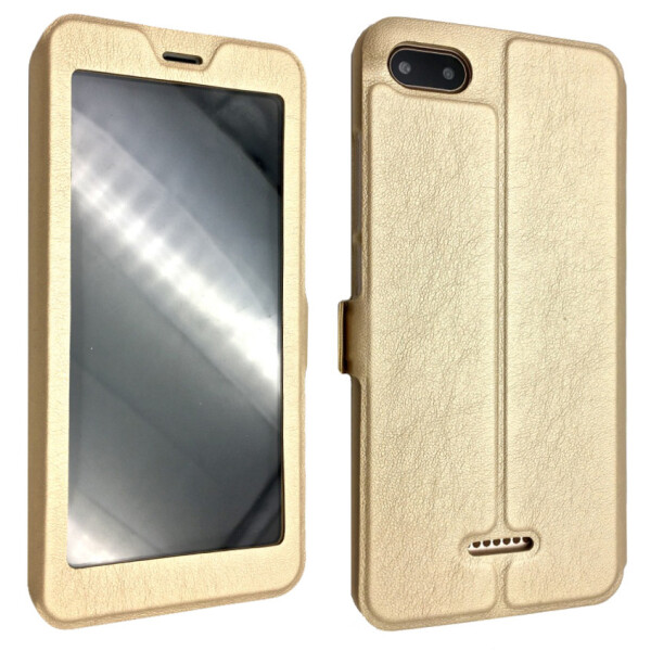 

Чехол-книжка DK-Case кожа с пластиком Flip Cover Magnetic для Xiaomi Redmi 6A (gold)