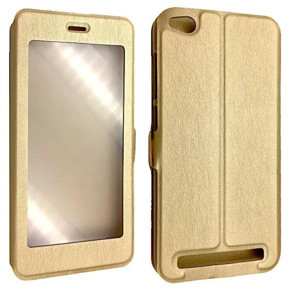 

Чехол-книжка DK-Case кожа с пластиком Flip Cover Stitched для Xiaomi Redmi 4A (gold)