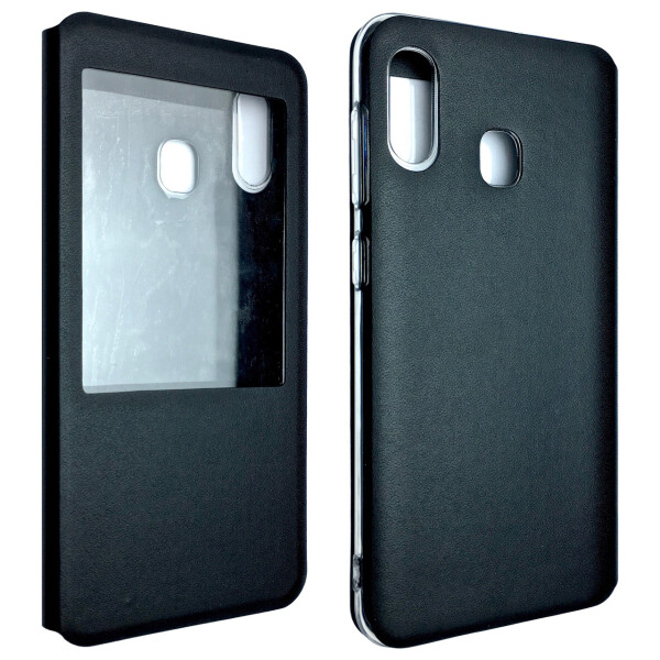 

Чехол-книжка DK-Case силикон кожа для Samsung A20/A30 (black)