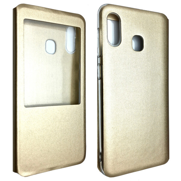 

Чехол-книжка DK-Case силикон кожа для Samsung A20/A30 (gold)