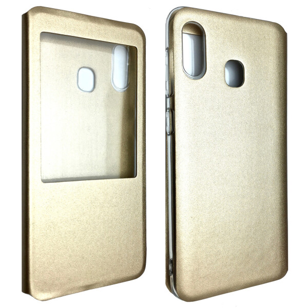 Акція на Чехол-книжка DK-Case силикон кожа для Samsung M20 (gold) від Allo UA