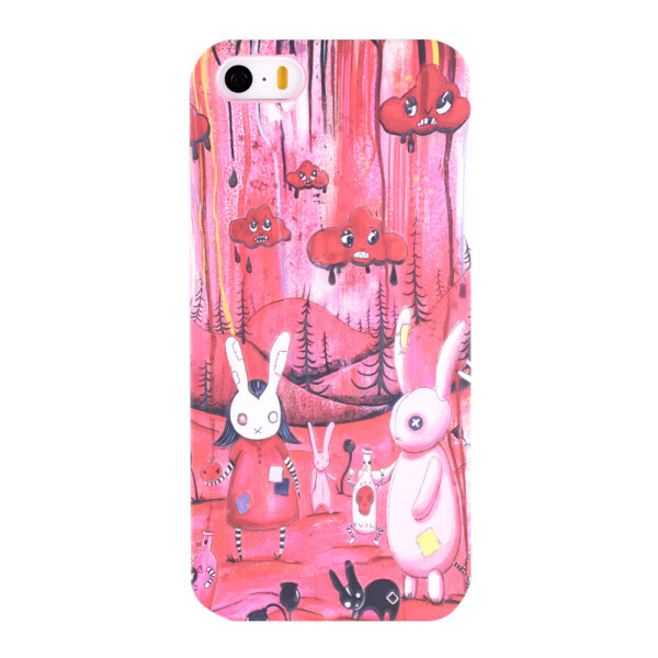 

Чехол-накладка DK Rabbit Tails luminescent для Apple iPhone 6 / 6S (красный дождь)